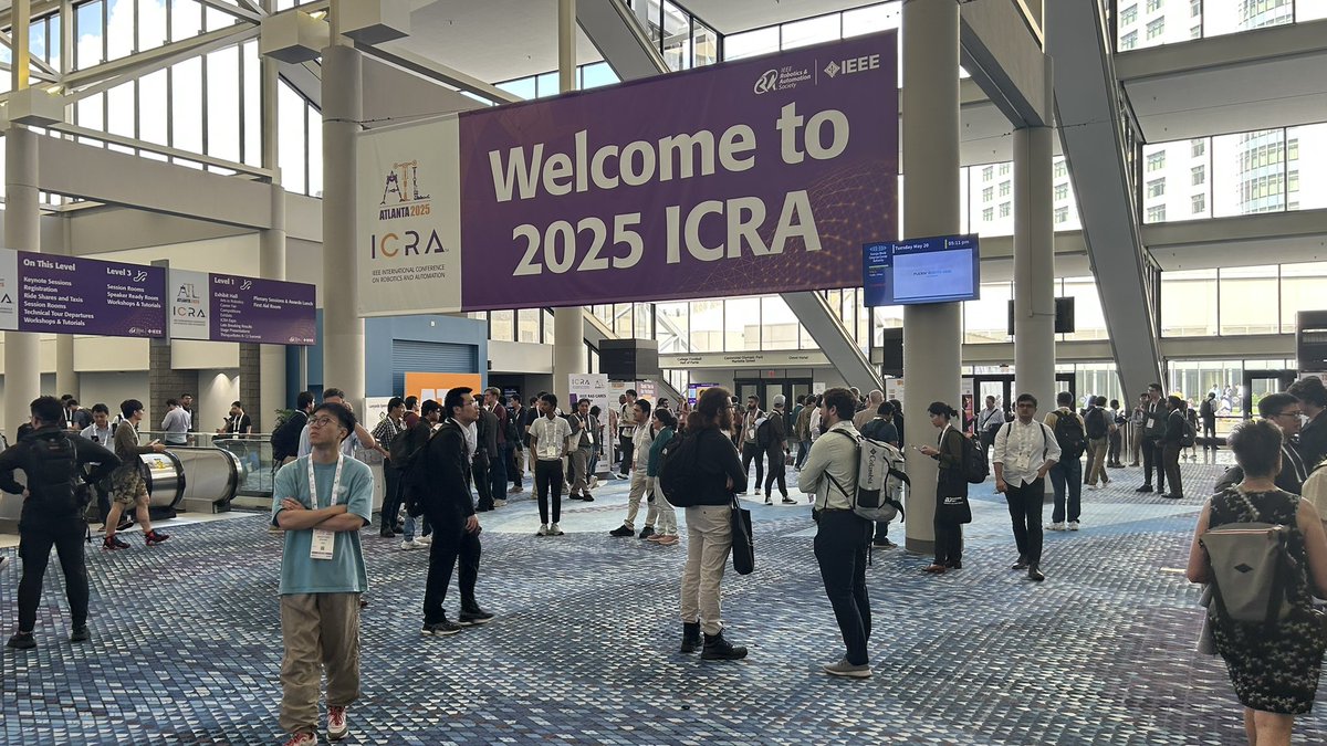 Georgia Tech School of Interactive Computing (@icatgt) on Twitter photo Day 1 in the books for #ICRA2025. An overwhelming amount of incredible things being done in robotics on display here this week. Thereās never been a better or more important time to be in this field and our <a href="/GTrobotics/">Robotics@GT</a> faculty and students are at the forefront! Day 1 in the books for #ICRA2025. An overwhelming amount of incredible things being done in robotics on display here this week. Thereās never been a better or more important time to be in this field and our <a href="/GTrobotics/">Robotics@GT</a> faculty and students are at the forefront!