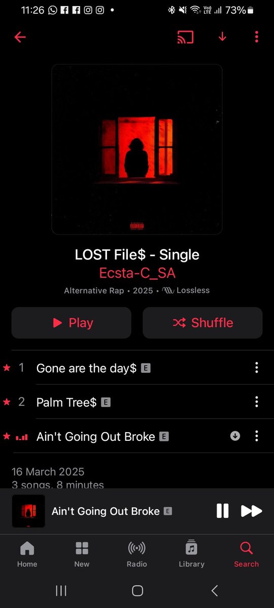 ecsta_csa's tweet photo. LOST File$ [EP] OUT NOW ON
 
@AppleMusic 💿❤️.

Link.
https://t.co/Qln2Mn3Qha 

Stream, Share &amp; Enjoy.💚🙏🏿🇿🇦 https://t.co/FSDSJff4DZ