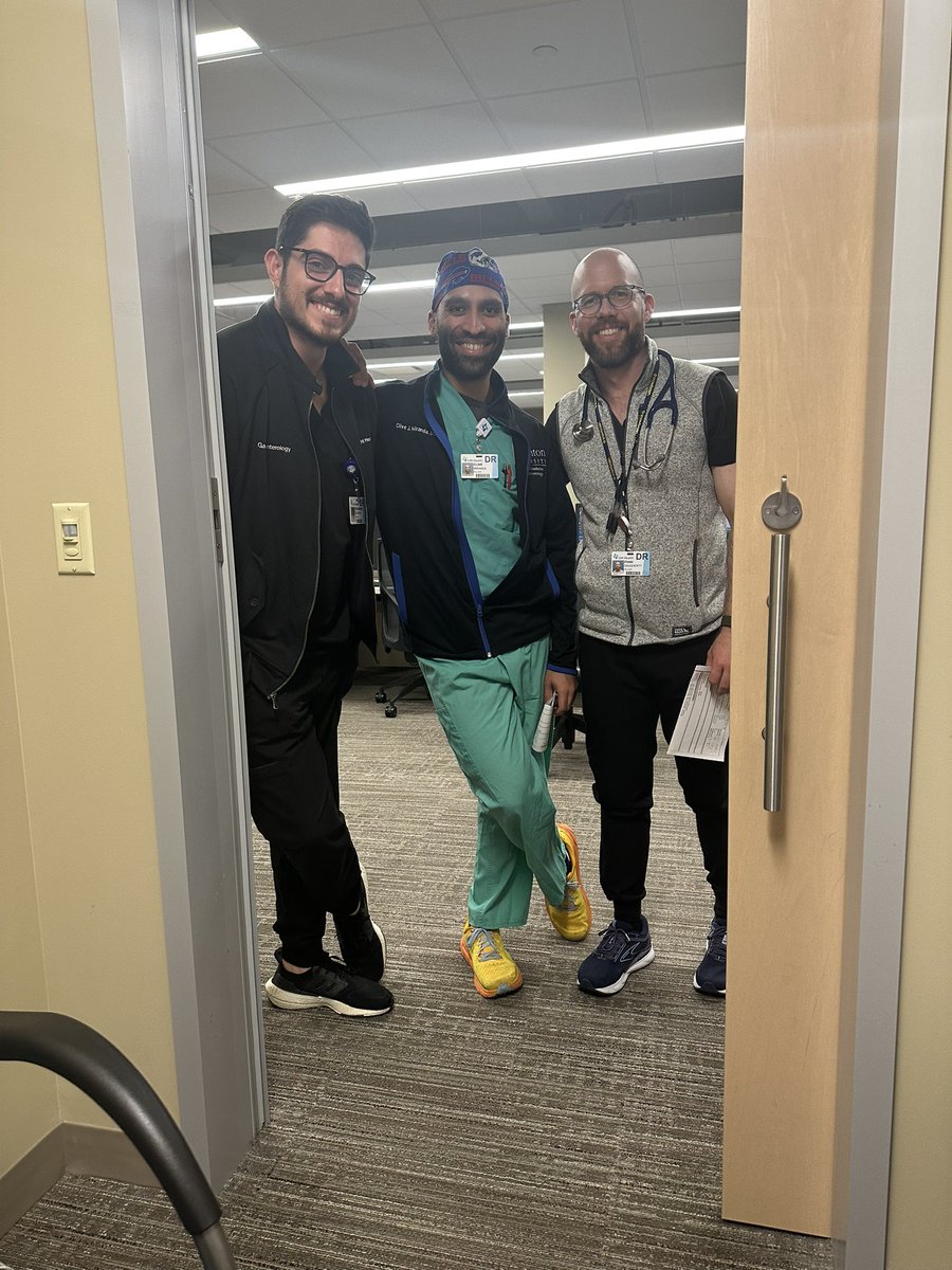 Creighton GI Fellowship (@creightongi) on Twitter photo 🔥 Boys club in the GI clinic this afternoon with <a href="/MohammedQasswal/">Mohammed Qasswal, MD</a> <a href="/clivejmiranda/">Clive Miranda, DO, MSc</a> #EvanDaugherty ⚔️💪🏻
We’re here every Tuesday. Come say hi 🙋♂️
#GITwitter #FutureOfGI #MedTwitter 🔥 Boys club in the GI clinic this afternoon with <a href="/MohammedQasswal/">Mohammed Qasswal, MD</a> <a href="/clivejmiranda/">Clive Miranda, DO, MSc</a> #EvanDaugherty ⚔️💪🏻
We’re here every Tuesday. Come say hi 🙋♂️
#GITwitter #FutureOfGI #MedTwitter