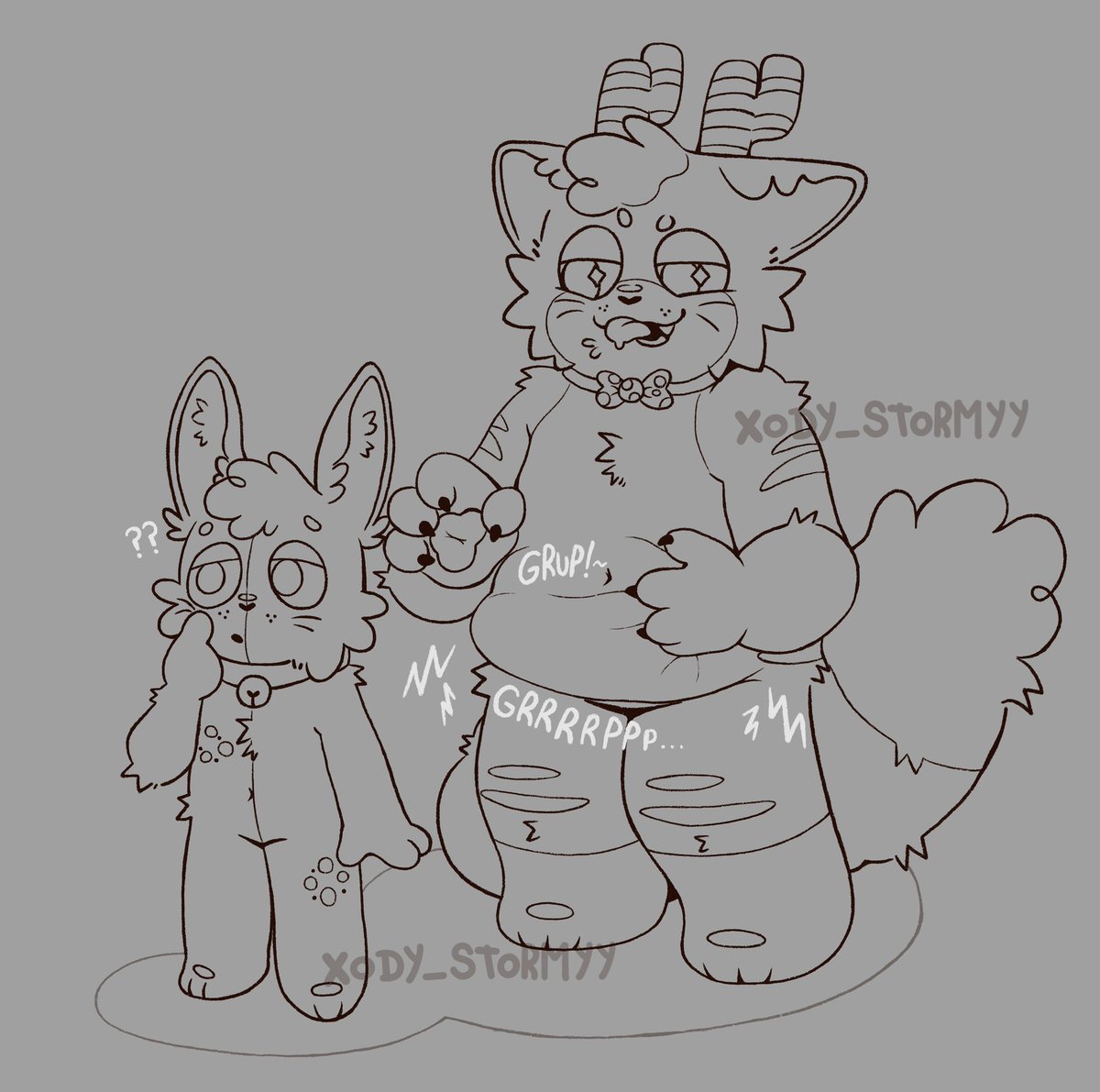 xody_stormyy's tweet photo. C0mm for @ loopiloaf on 🦋 !!

#chubby #weightgain #fat #furry #vore #digestion https://t.co/FK13dtetwG