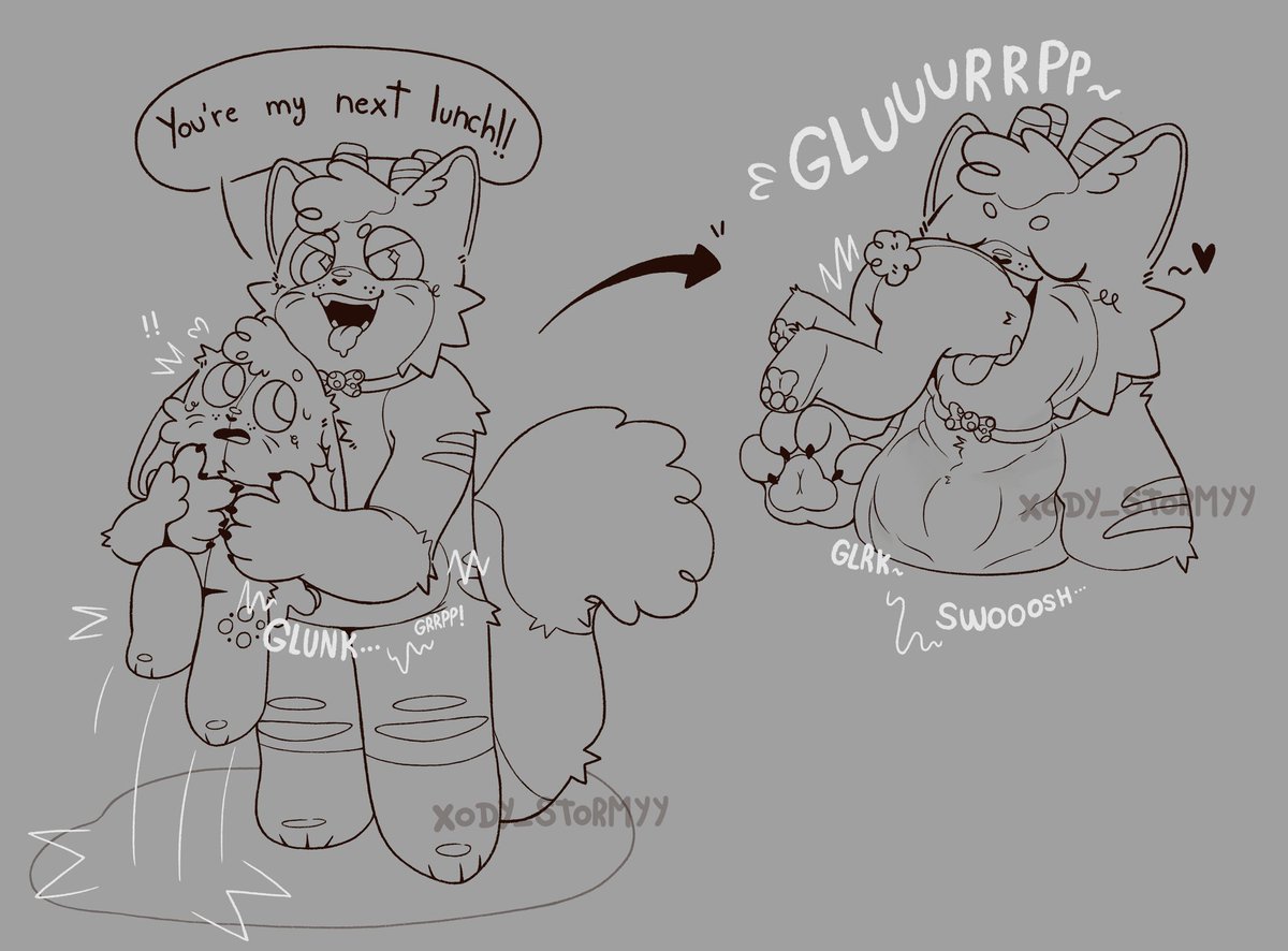 xody_stormyy's tweet photo. C0mm for @ loopiloaf on 🦋 !!

#chubby #weightgain #fat #furry #vore #digestion https://t.co/FK13dtetwG