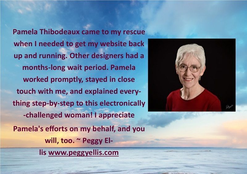 psthib's tweet image. #TestimonialTuesday #peggyellis #satisfiedclient😌 #satisfiedclientfeedback #websitedesign #webdesigner peggyellis.com