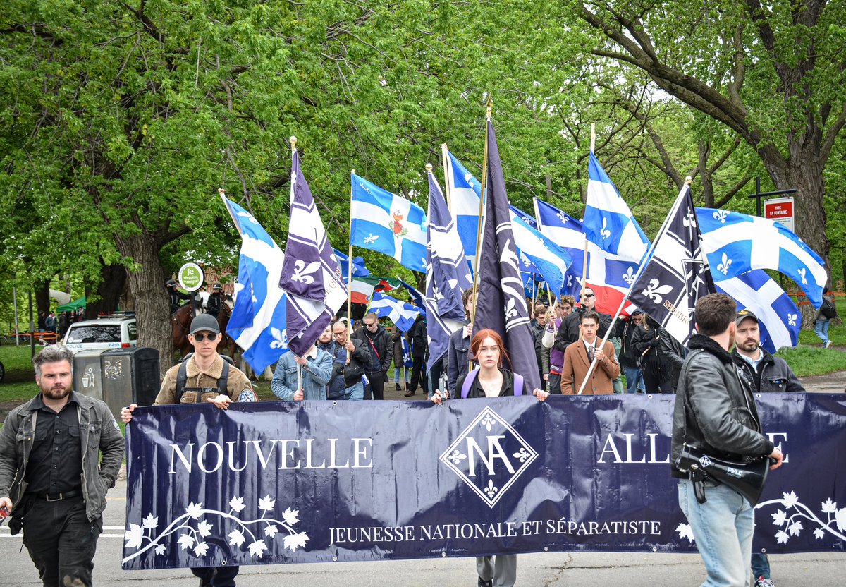 NvlleAlliance's tweet image. 🔴 JOURNÉE NATIONALE DES PATRIOTES X FÊTE DE DOLLARD 2025
Hier, 19 mai 2025, contre vents et marées, et malgré la présence haineuse de l’extrême gauche antinationale qui occupait le monument de Dollard au parc LaFontaine, nous avons commémoré la mémoire de Dollard des Ormeaux…