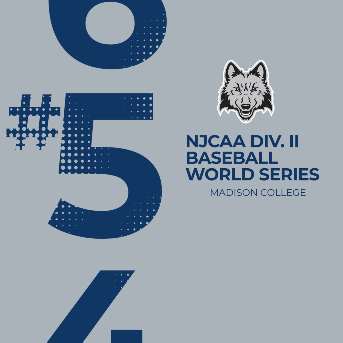 Madison College will be the #5 seed for the 2025 NJCAA Div. II Baseball World Series and opens with a First Round game against #12 Lackawanna College on Saturday, May 24 at 1:00 p.m. in Enid, Oklahoma. 
Full bracket: bit.ly/3Zs9F6S