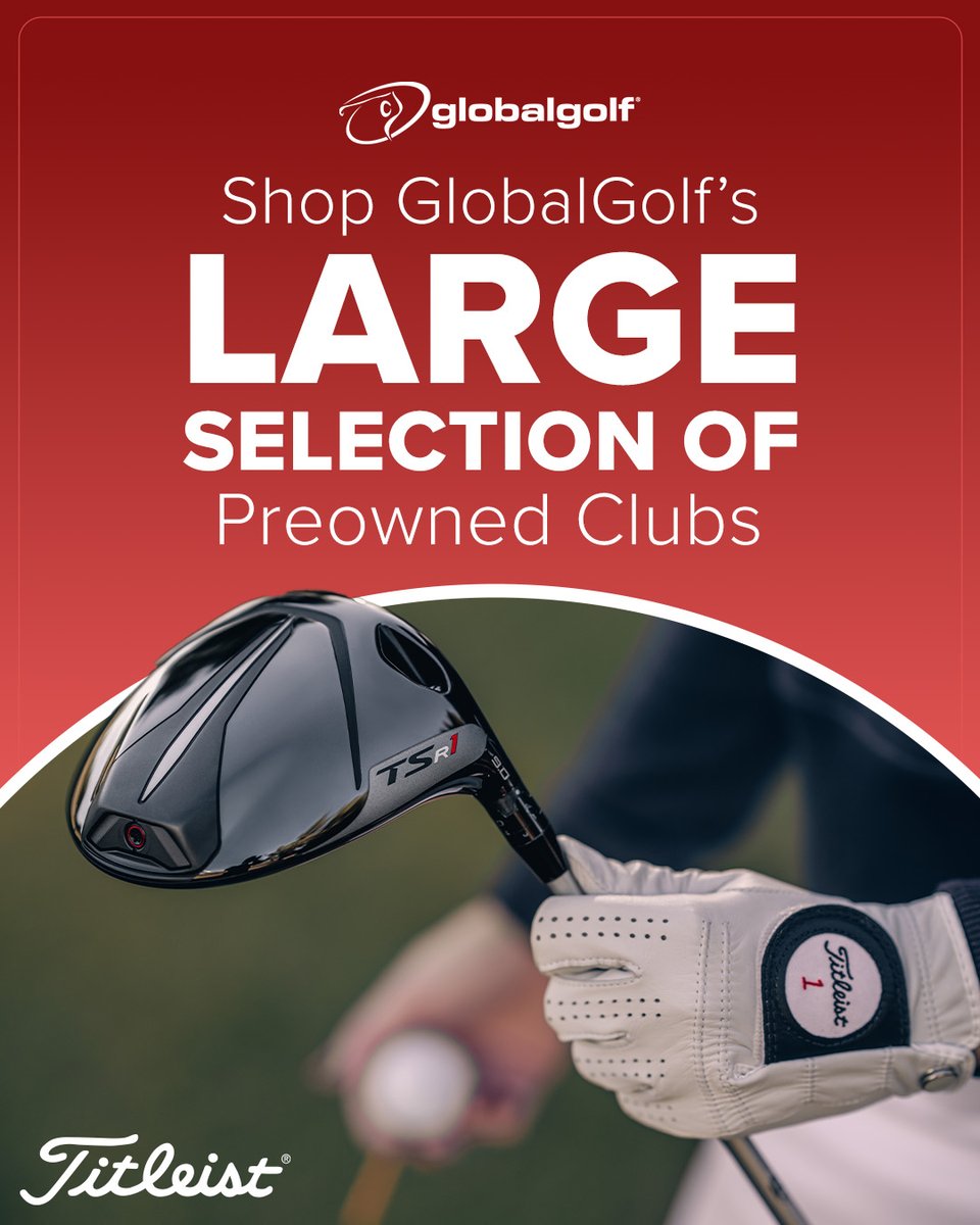 Shop and save on Titleist! 👀

Shop GlobalGolf's large selection of Titleist preowned products! 🏌️‍♂️

Shop Now ➡️ globalgolf.com/golf-clubs/use…

#GlobalGolf #BestDealsInGolf #SpringSavings #Titleist #TeamTitleist #TitleistPreowned