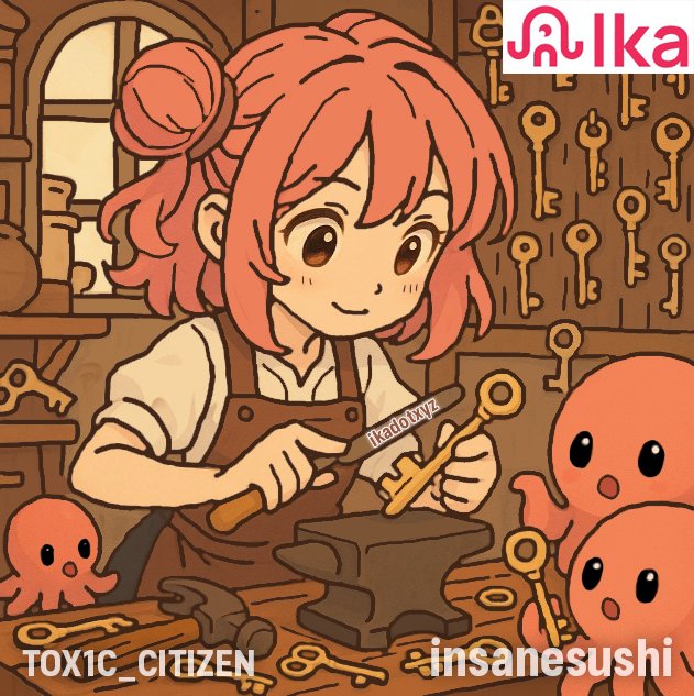 tox1c_citizen's tweet photo. Final Squid keys drop🔑,claim it before the vault is closed
@ikadotxyz giveaway squid keys to ika community🦑
Before pre-mainnet task event's going to be ended this Sunday☀️
Check & Claim if you're eligible here : https://t.co/A2MVE5Vj67
#ikadotxyz #Squidkey #dWallet #Otaku #Weeb https://t.co/r8Dk9hlwG9