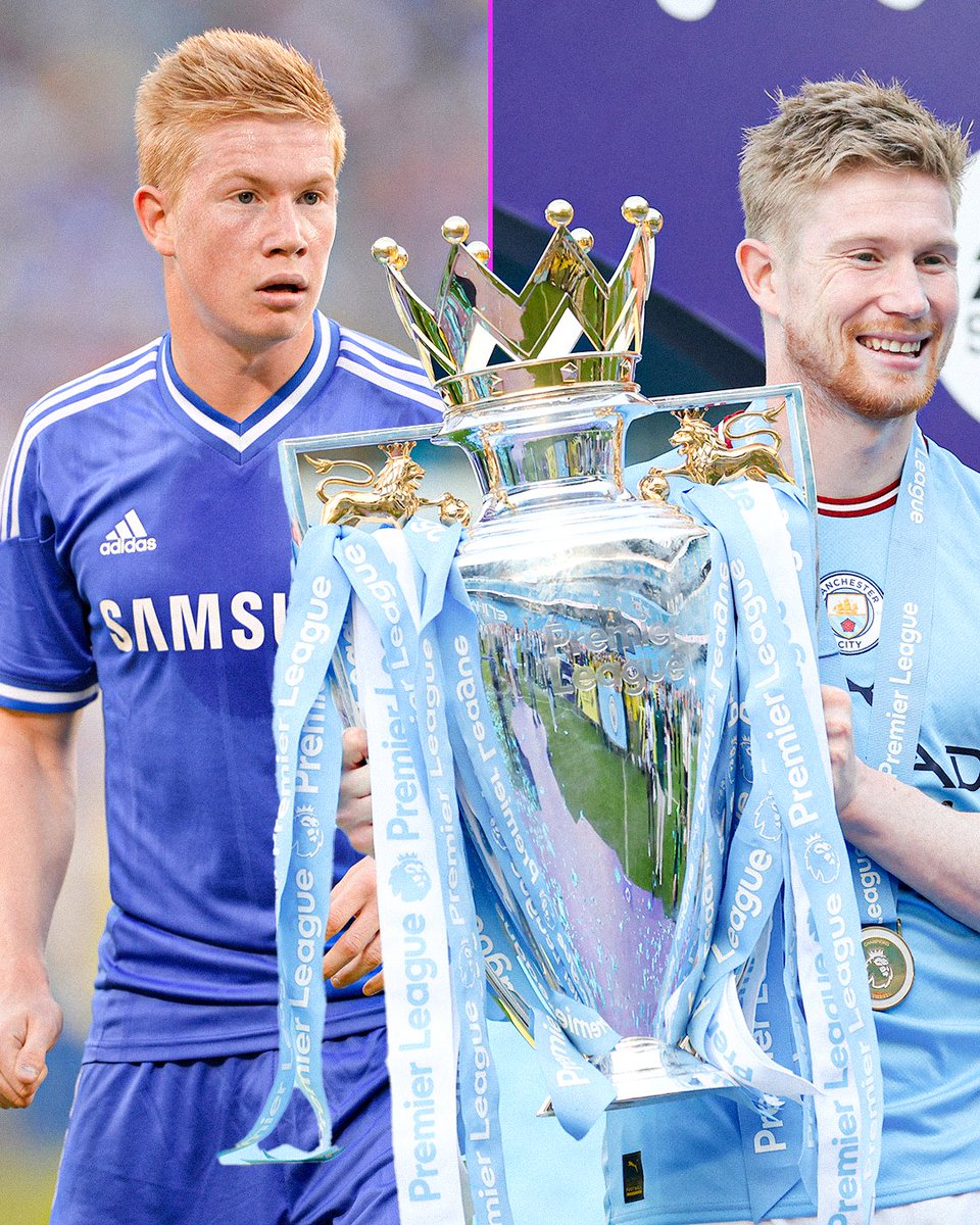 When Kevin De Bruyne first joined Man City, he was labelled a 'Chelsea reject' by many rival fans. 

He's now leaving the Etihad with 18 trophies, 108 goals and 177 assists. 

A true Premier League legend 👑