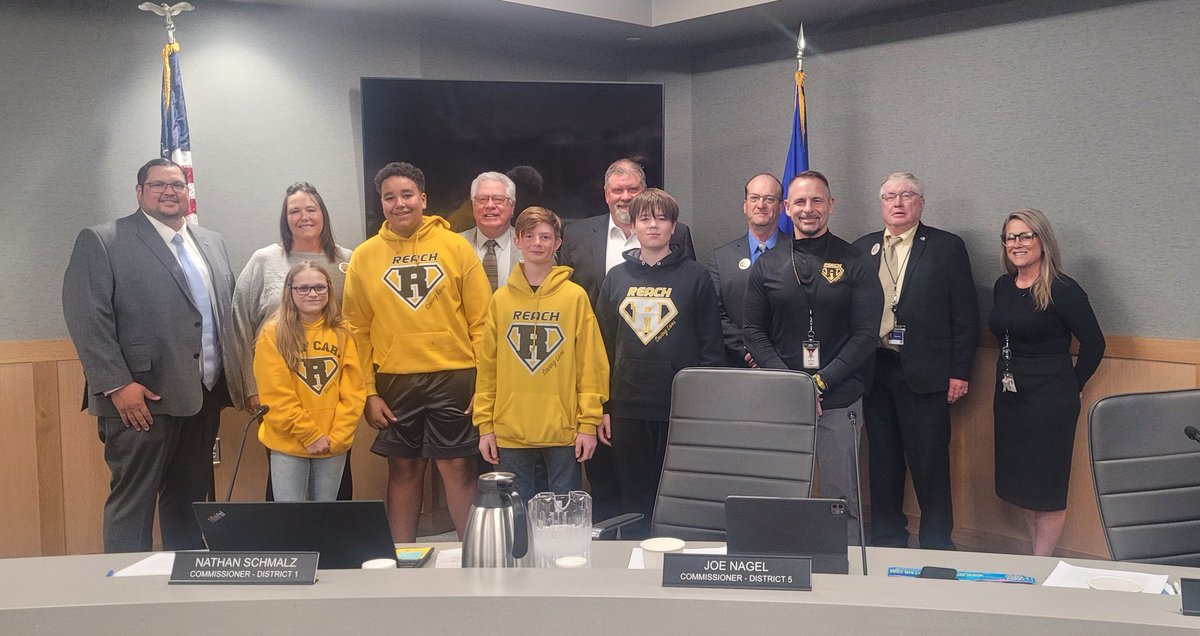 A sincere Thank you to the McLeod County Board of Directors for inviting our REACH students to share the mission as well as be their Spotlight Program for the month of June!