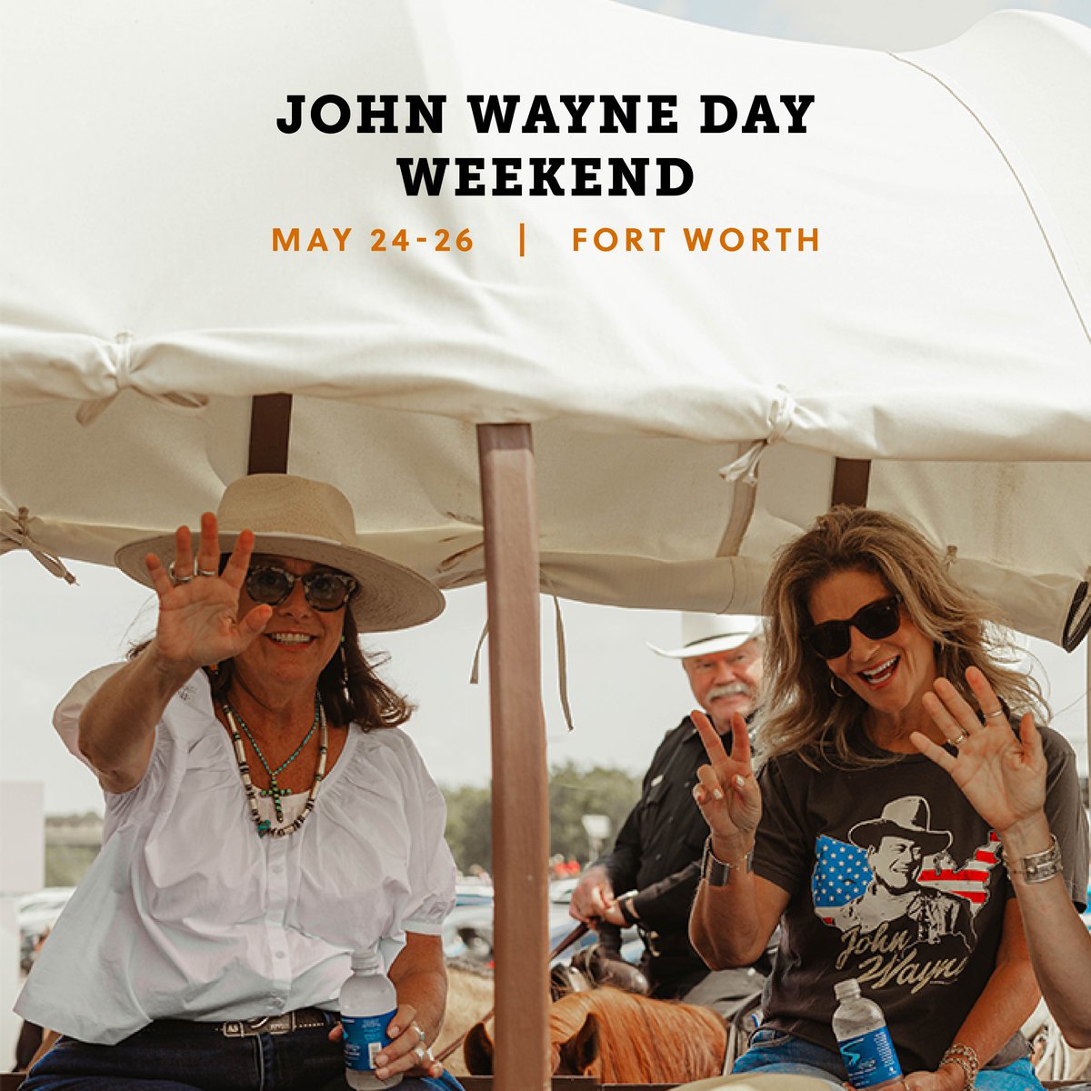 🤠 Don’t miss the VIP Evening with the Wayne family during the John Wayne Day Weekend Celebration!
📍 Fort Worth Stockyards | Saturday, May 24 | 4–7 PM
🎉 Meet &amp; greet, book signings, photo ops &amp; more!
🎟️ Tickets: bit.ly/4a1XeTs