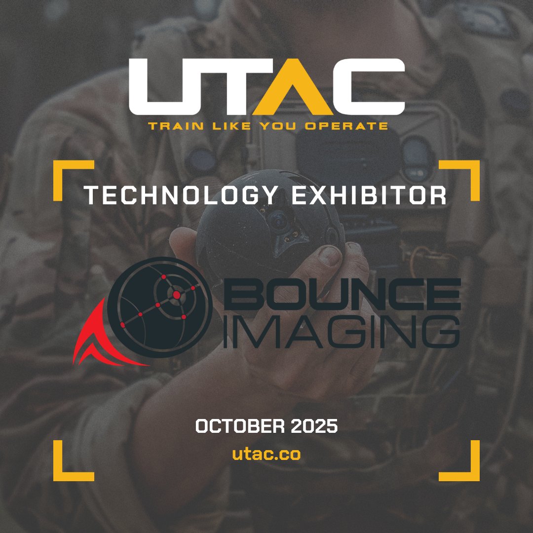 ⚡ Bounce Imaging: the ultimate situational awareness tool for elite professionals ⚡

Excited to welcome <a href="/bounceimaging/">Bounce Imaging</a> as a Technology Exhibitor at #UTAC 2025! Register today: hubs.la/Q03np0G60

LOCAL/STATE/FEDERAL/ENTERPRISE | OCT 27-29, 2025
DEFENSE | OCT 27-30, 2025