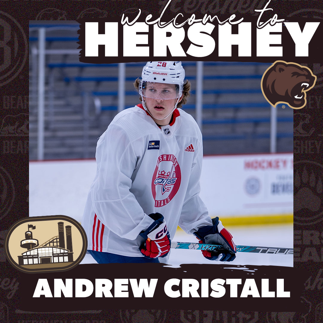 xy - Hershey Bears (@thehersheybears) on Twitter photo The <a href="/Capitals/">Washington Capitals</a> have re-assigned forward Andrew Cristall to Hershey.
๐ฐ hersheybears.com/news/andrew-crโฆ The <a href="/Capitals/">Washington Capitals</a> have re-assigned forward Andrew Cristall to Hershey.
๐ฐ hersheybears.com/news/andrew-crโฆ