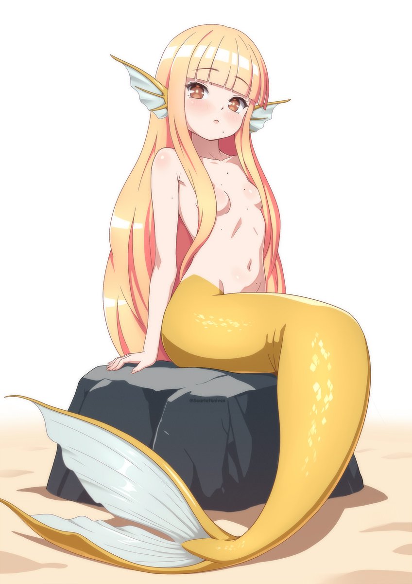 Margaret as a mermaid for Mermay, inspired by a gift art from ages ago, I hope you like!