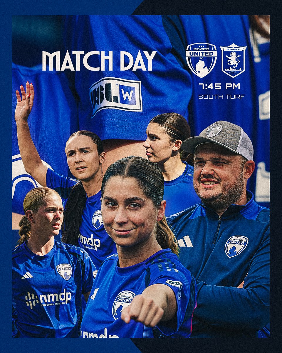 Our second USL W match of the season!

🆚 Toledo Villa
⏰ 7:45pm
📍 MUFC South Turf
📺 SportsEngine Play

#WeAreUnited