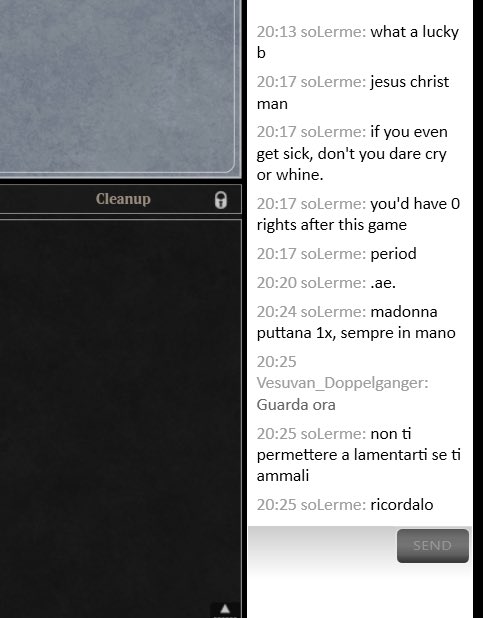 mar10dad0's tweet photo. Is this our Community? The worst part is that they are Italian. Please share, we should get such people banned. #mtg #mtgpauper #mtgsalt https://t.co/Si29yEwPFA
