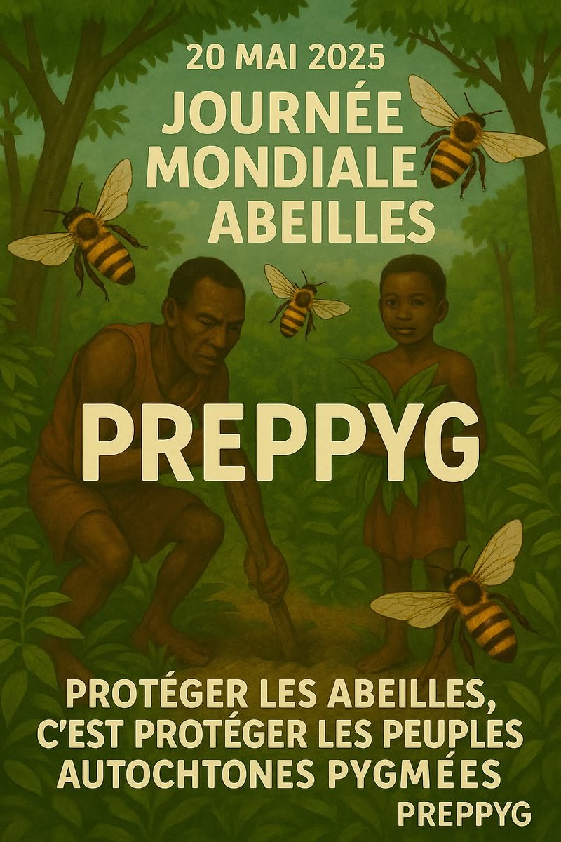🌍🐝20 mai #JournéeMondialeDesAbeilles
Ds l #BassinDuCongo, les pygmées dépendent des abeilles pr se nourrir, se soigner
Mais ces pollinisateurs sont menacés par le #brûlis agricole &amp; la déforestation
✅Adopter d pratiques agricoles durables
✅Banir la criminalité environnemental