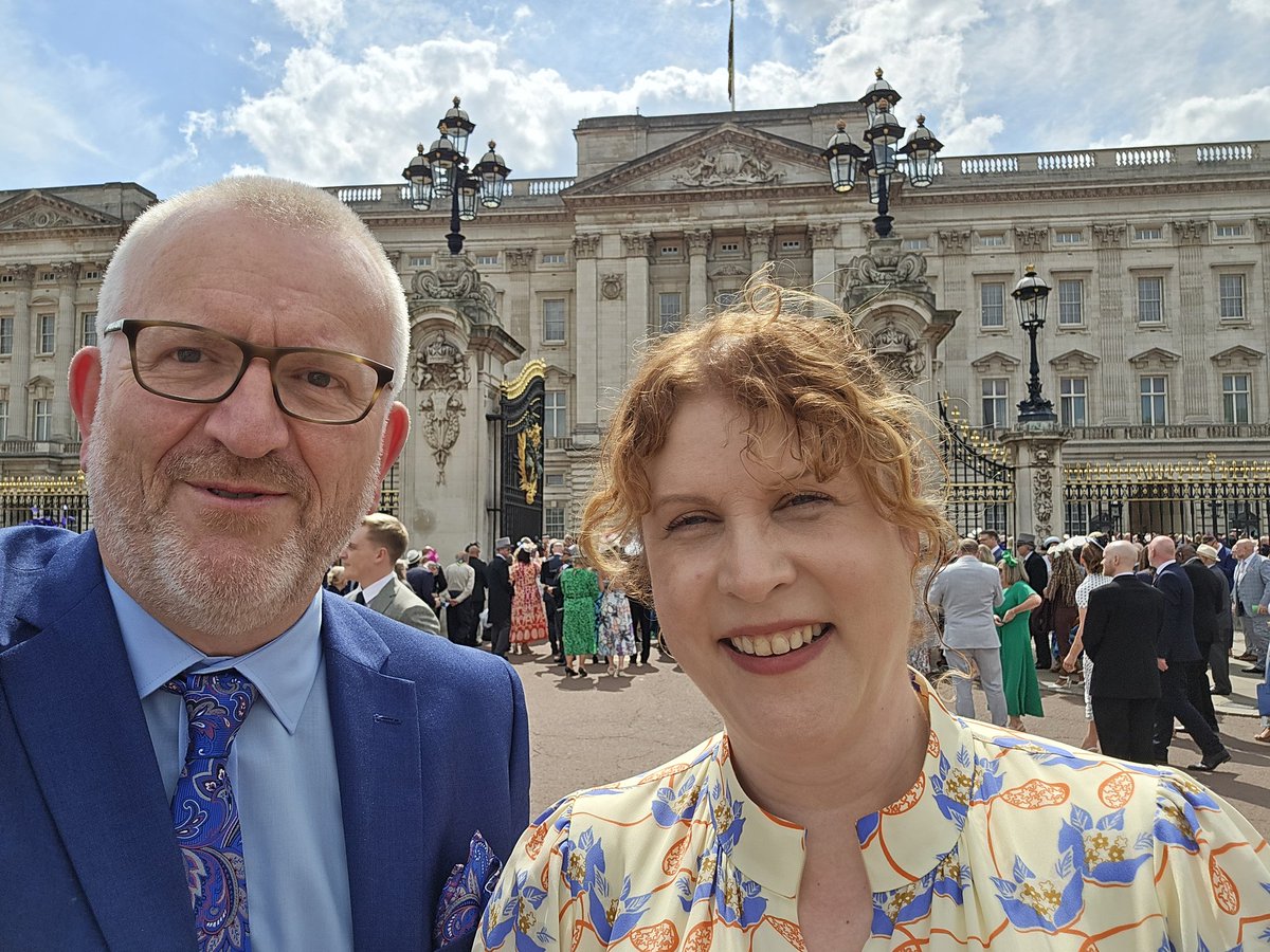 Absolute honour and privilege to have been invited to the Royal Garden party today as one of the representatives of Headway Northumberland to celebrate being awarded the King's Award for Voluntary Service. Proud to  support brain injury survivors in Northumberland.