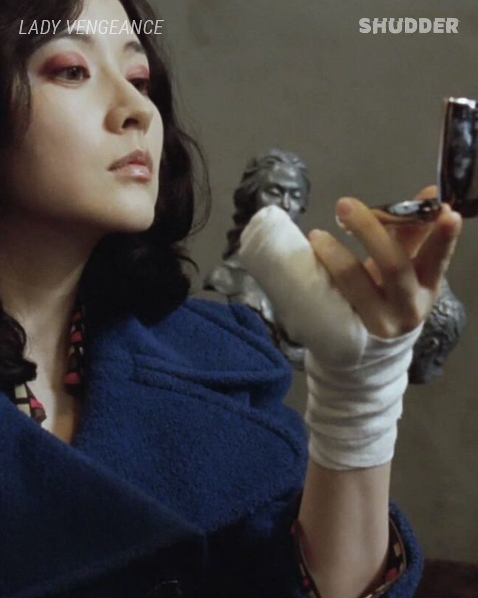 Shudder's tweet photo. From the director of Oldboy comes the final, ferocious chapter of the Vengeance Trilogy.

We're celebrating 20 years of LADY VENGEANCE — now streaming alongside SYMPATHY FOR MR. VENGEANCE. #Shudder10 https://t.co/qcH7u1L94G