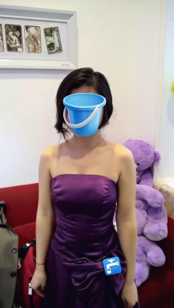 老公不让发了，怕被认出来，婚纱照最后一张～