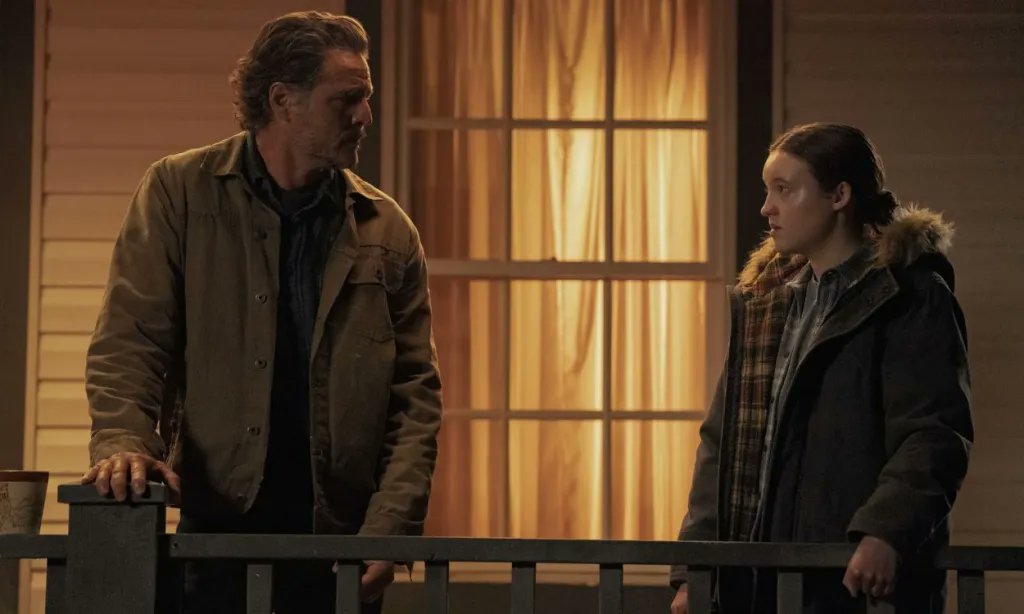 TheFilmsPlay's tweet photo. Lo único que me revienta del nuevo The Last Of Us es que seguramente la ñerada de los Emmys/premios se va a justificar de esta singular y casi suertuda escena para opacar en premios al talento que el cast entero de Andor entregó por 12 episodios. 
Sí, soy envidioso. https://t.co/1hGHxe1DMv