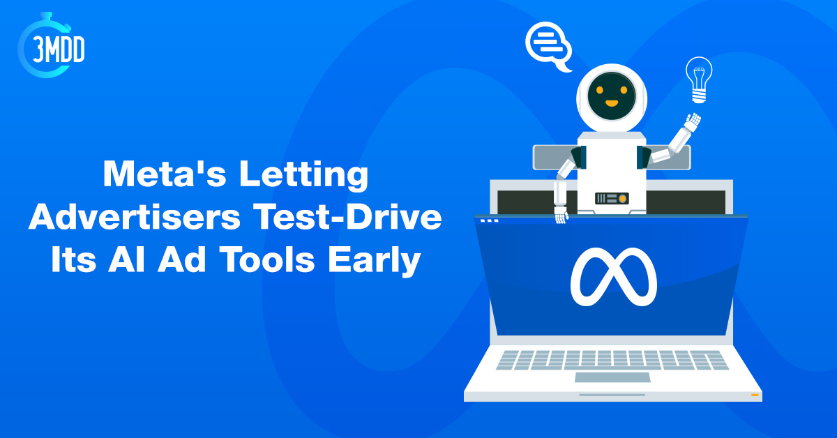 3mindigital's tweet photo. 🔵 Meta just launched a new program called "Early Release" that gives a select group of advertisers access to its experimental AI ad features before the rest of us even know what's coming.

Read all the details here! 👉 https://t.co/Qxra1KDHVD https://t.co/8T0oV1H3AJ