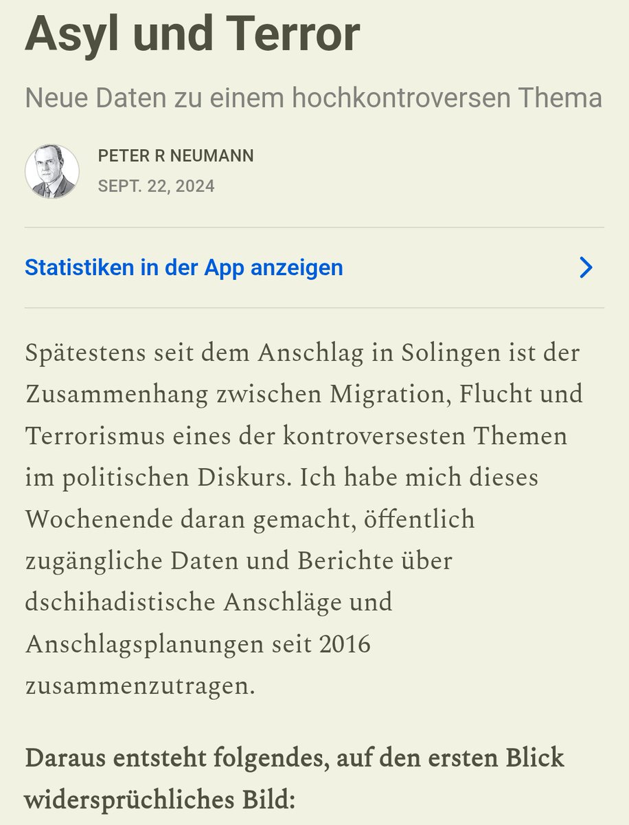 PeterRNeumann's tweet photo. Hier nochmal mein -- immer noch aktueller -- Post zum Thema „Asyl und Terror" vom letzten September. https://t.co/KN7A17nRVc 2/ https://t.co/JYRB7aE79G