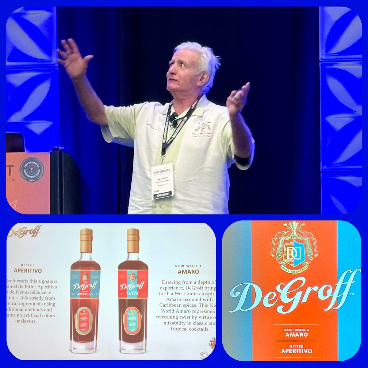 ToshioUeno's tweet photo. USBG Bar Summit General Session: Aperitivo & Amaro - The Future of Classic Italian Spirits in Modern Mixology by Legendary Dale DeGroff and Theodore A. Breaux, sponsored by Hood River Distillers!
#usbgbarsummit #usbg #barsummit #ginguildrectifier #awamorijinbner #shochumeister #associationofwineeducators #DipWSET #CircleOfWineWriters #societyofwineeducators #sakesamurai