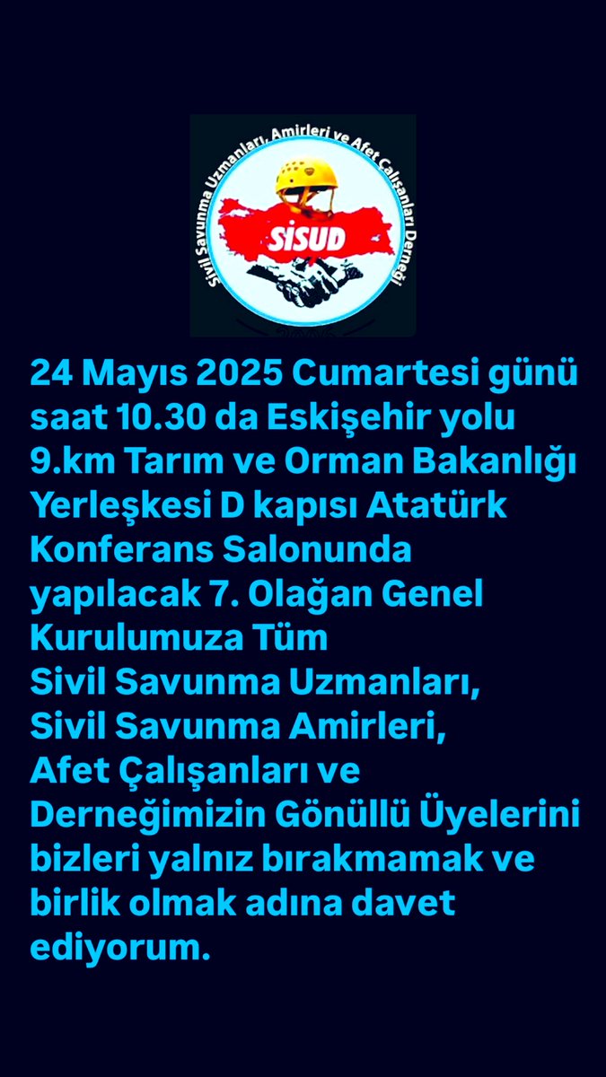 SİVİL SAVUNMA UZMANLARI,AMİRLERİ DERNEĞİ (SİSUD) (@turkiyesisud) on Twitter photo 
