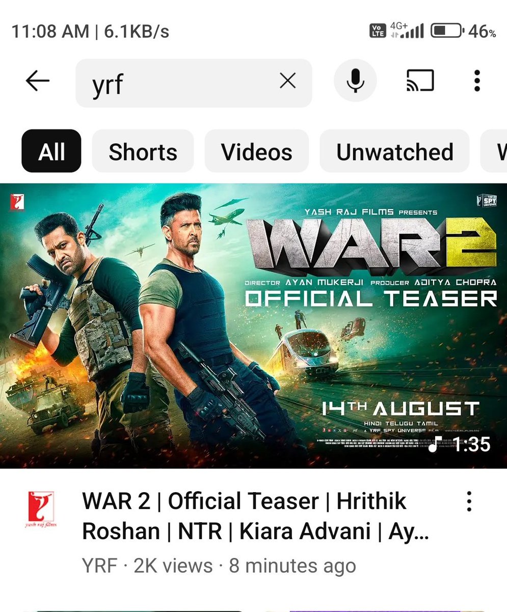 Nimai Sharma (@nimai09) on Twitter photo Belated Happy birthday <a href="/tarak9999/">Jr NTR</a> <a href="/iHrithik/">Hrithik Roshan</a> sir I saw your teaser within first 2k viewers. Can't I get a 3D ticket of WAR 2 as return gift 👻👻
Btw, wish you guys all the very best for this one. Will have a blast ofcourse!! Belated Happy birthday <a href="/tarak9999/">Jr NTR</a> <a href="/iHrithik/">Hrithik Roshan</a> sir I saw your teaser within first 2k viewers. Can't I get a 3D ticket of WAR 2 as return gift 👻👻
Btw, wish you guys all the very best for this one. Will have a blast ofcourse!!