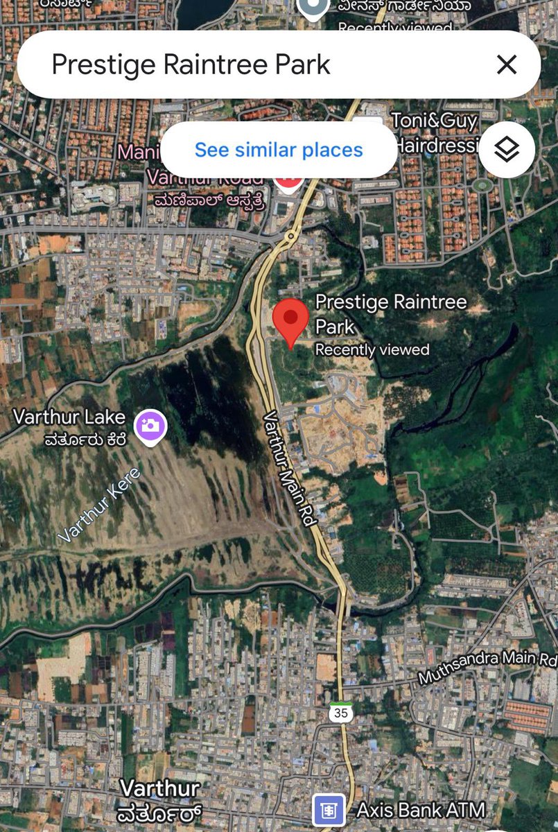 tag3189's tweet photo. @TVMohandasPai @BJP4Karnataka @INCKarnataka @BBMPCOMM #WhereWillWaterDrain Prestige lake encroachments https://t.co/3trOrkyCzP