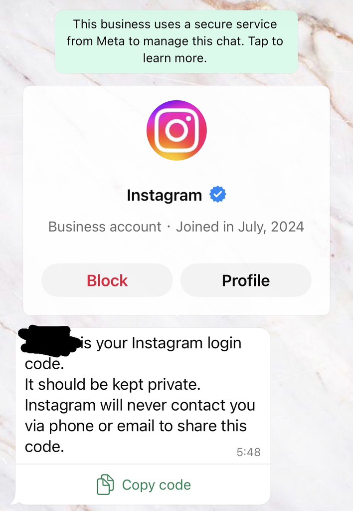 Carlttta's tweet photo. Amigas tecnológicas, a alguna le han intentado hackear las cuentas de esta manera? Desde la madrugada me llegan los códigos de inicio de sesión que obviamente yo no solicité para insta y facebook, de insta se me cerró la sesión en el cel…+ https://t.co/xg6lRSlvow