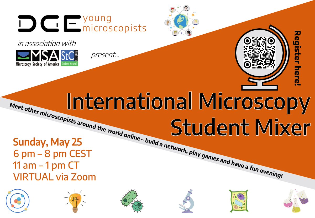 MSA Student Council (@msastudent) on Twitter photo Register now for #International #Microscopy #Student #Mixer this Sunday!
forms.gle/v3myWqXzQ3ktKE…
<a href="/_ydge/">DGE Young Microscopists (yDGE)</a> <a href="/MicroscopySoc/">Microscopy Society</a> Register now for #International #Microscopy #Student #Mixer this Sunday!
forms.gle/v3myWqXzQ3ktKE…
<a href="/_ydge/">DGE Young Microscopists (yDGE)</a> <a href="/MicroscopySoc/">Microscopy Society</a>