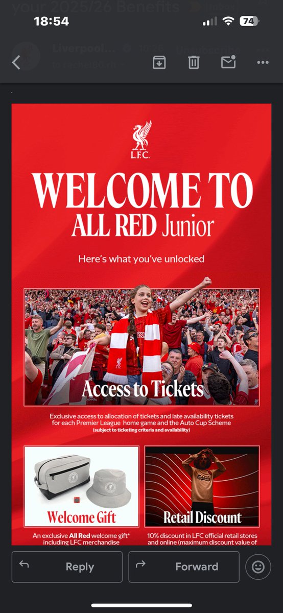 hogarini's tweet image. When your niece is the face of the membership email! @Mybelle79 @1978tw