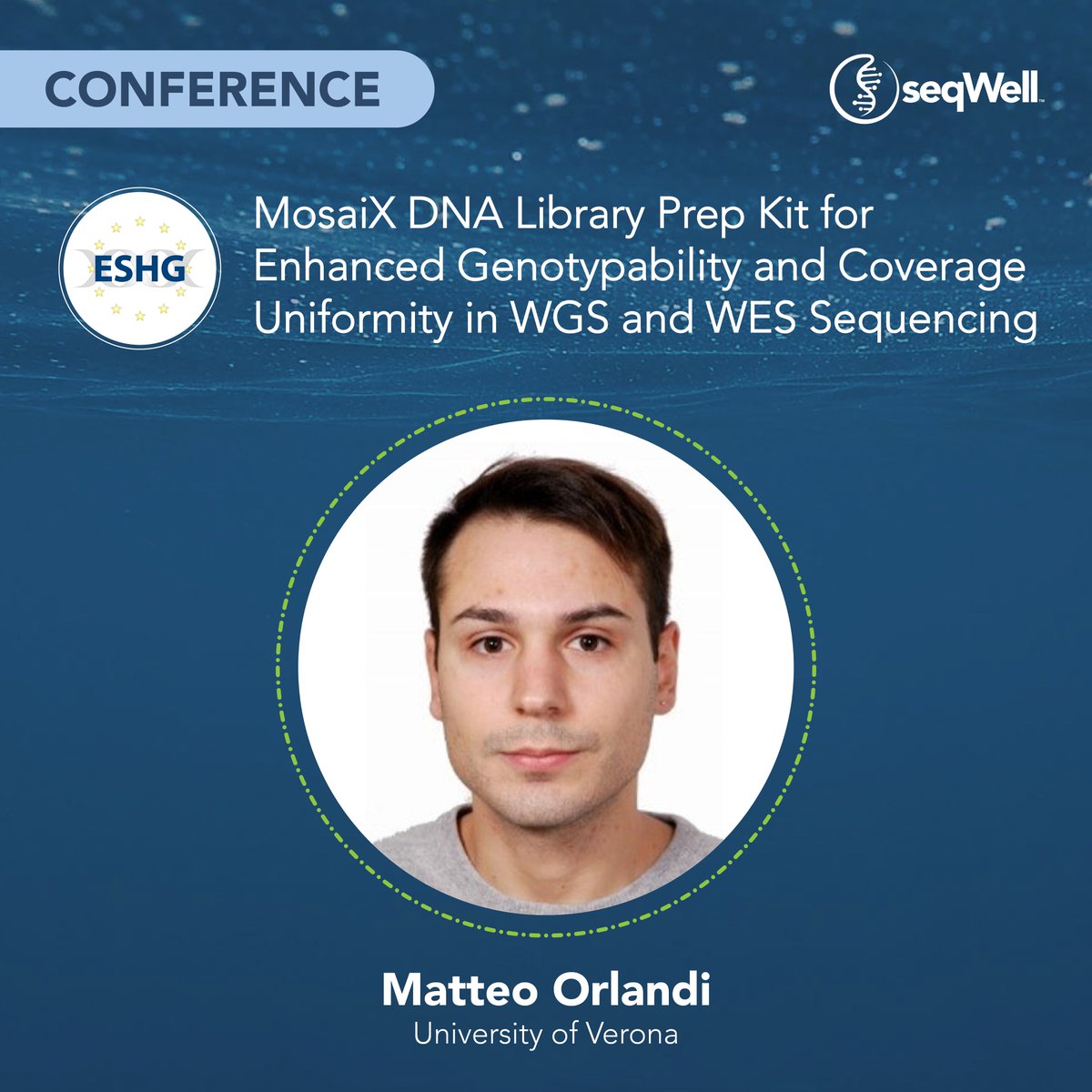 We are heading to the European Society of Human Genetics Conference! Join our poster session and learn more about our new MosaiX™ Library Prep Kit for WGS and WES.

hubs.ly/Q03npcF50

#ESHG2025 #MosaiX #WGS #WES