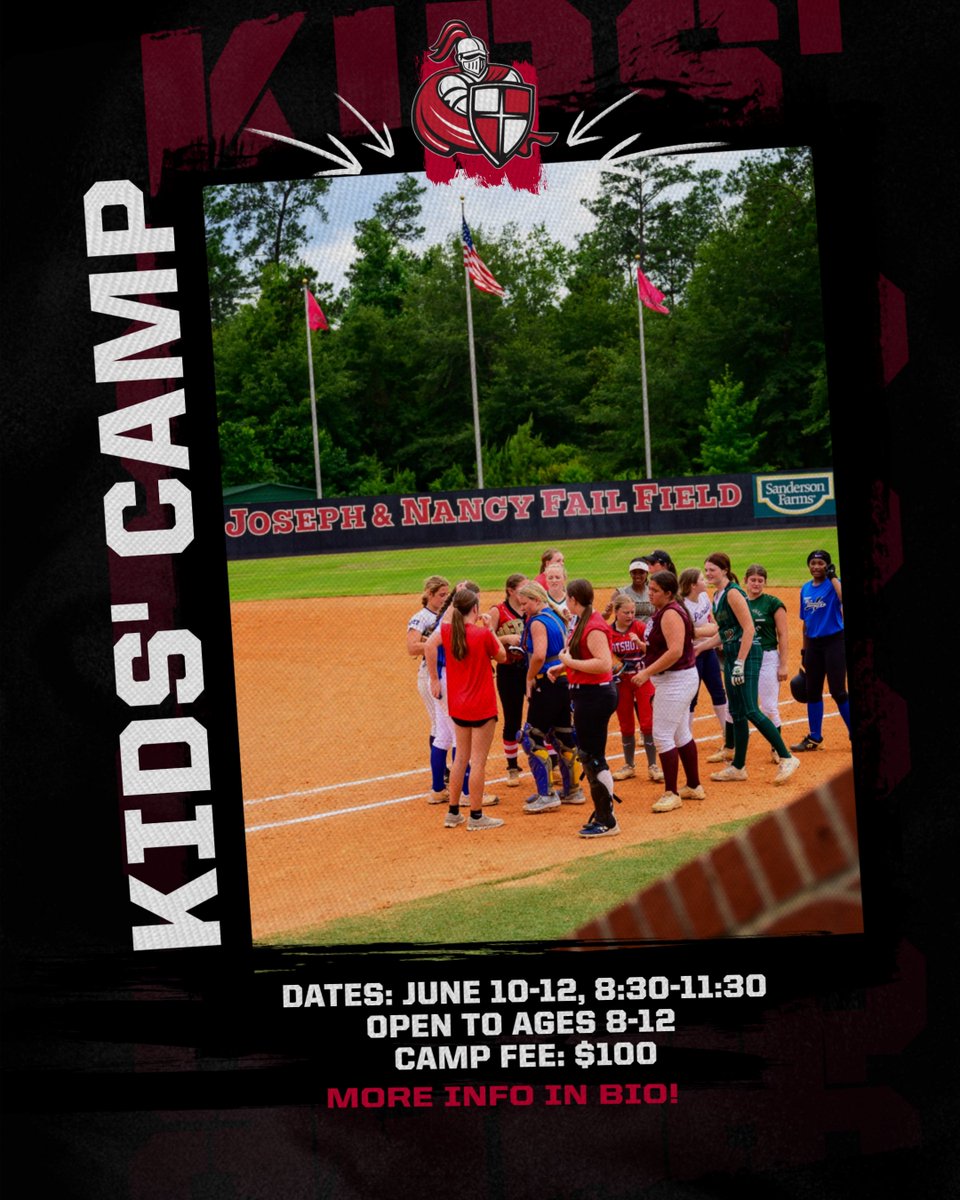 Calling all our little lady Crusaders!!! Who's ready to knock it out of the park? 🥎 Join our 3-day softball camp this summer! Fee includes insurance &amp; t-shirt! Sign up now!

events.hometownticketing.com/boxoffice/wmca…