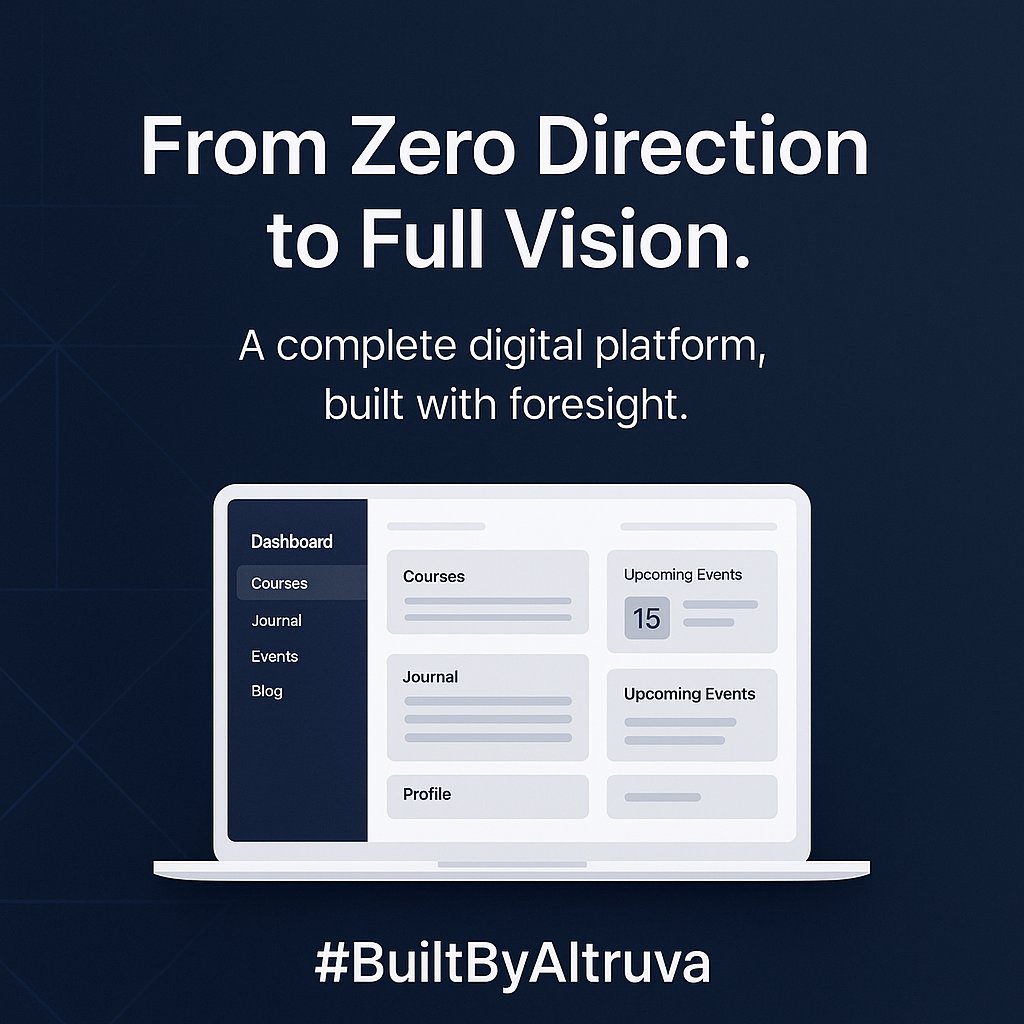 AltruvaGroup's tweet photo. Sometimes, clients don’t know what they need—until you show them what’s possible.

A few weeks ago, we were contracted to build a digital platform for a professional association.

#AltruvaGroup #StartupSupport #DigitalTransformation #ScalableSolutions #Tech #Website https://t.co/dl2PAjDVvO