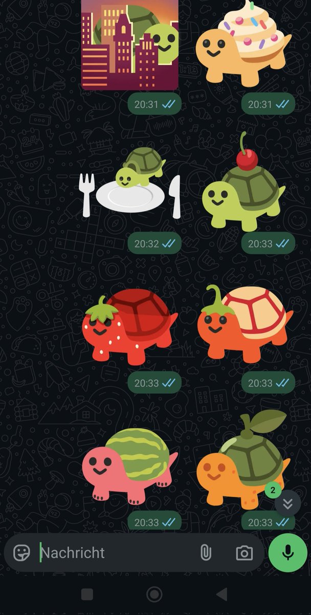 Die Schildkröten Sticker sind ja sooo cool wtf