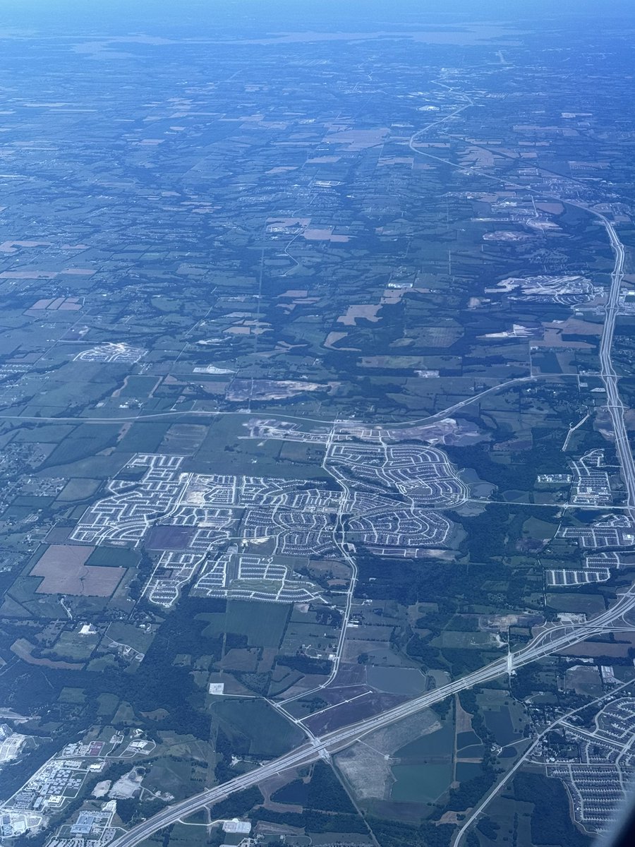 what expanding interstates best accomplishes: turning farms into sprawl