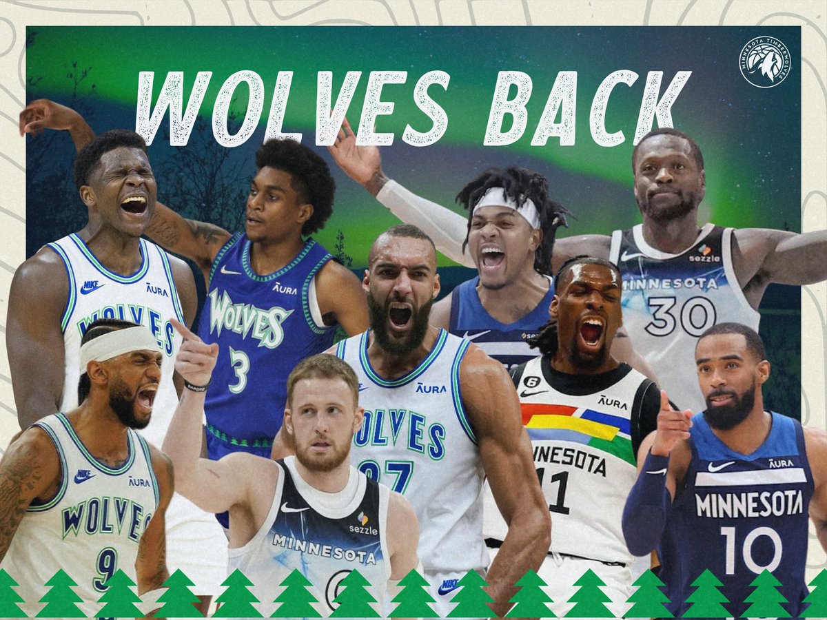Celebrating a second consecutive trip to the conference finals by flexing the creative muscles with this Minnesota Timberwolves graphic. 🌲🐺🏀

#wolvesback #minnesotatimberwolves