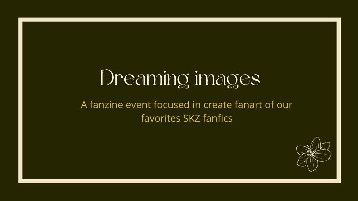 Hi!! So here is the first event organized by the Tombola.

We are organazing a fanzine  gathering fanarts based on your favorite fics 

Carrrd: dreamingimages.carrd.co
ask us: neospring.org/@tombolafanfic…

more information in this thread!!⬇️

#dreamingimages2025 #staytist