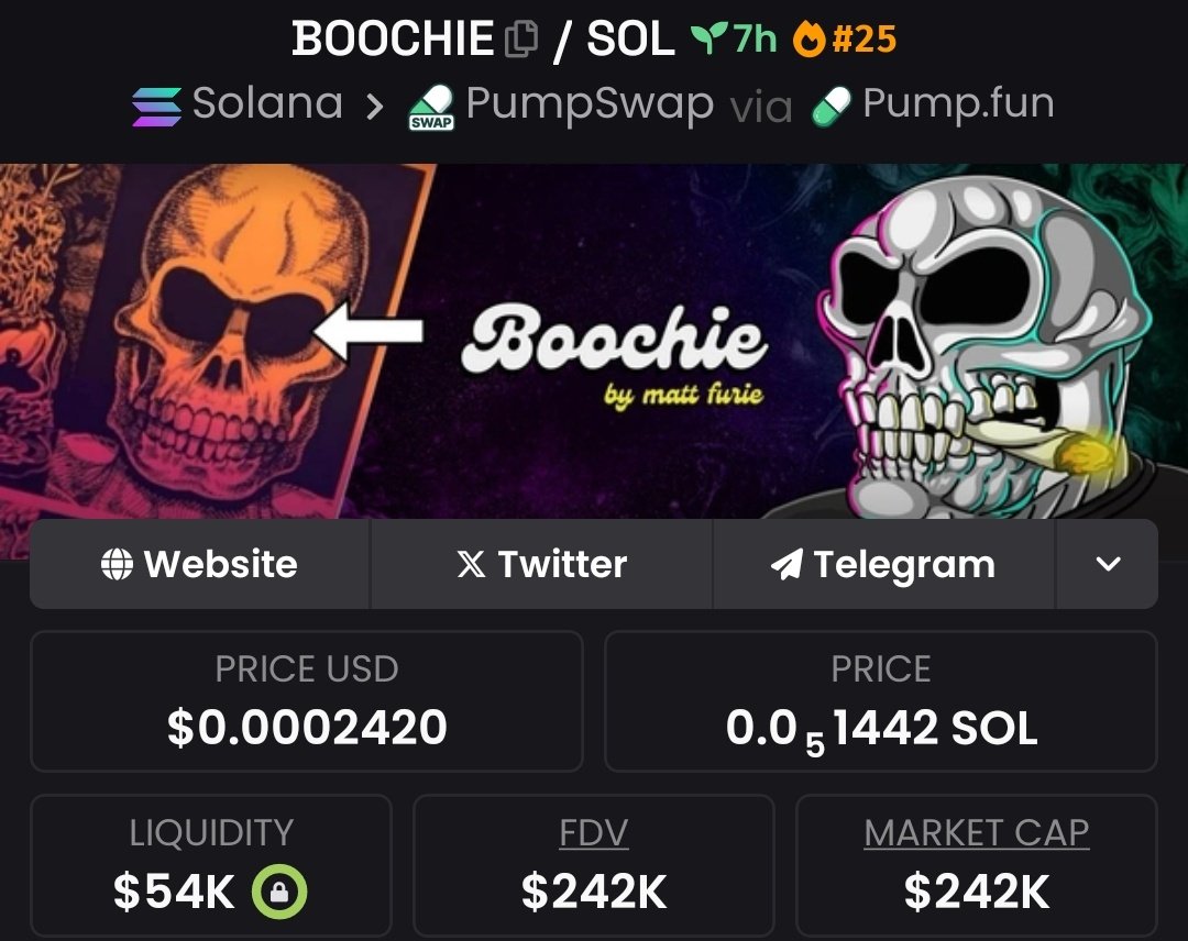Coinsaavage's tweet photo. 3X returns locked in from #BOOCHIE 
More winning plays coming—don’t miss them, get on my Telegram.

#BOOCHIE
#SOL
#SOLANA https://t.co/llVywOSYzN