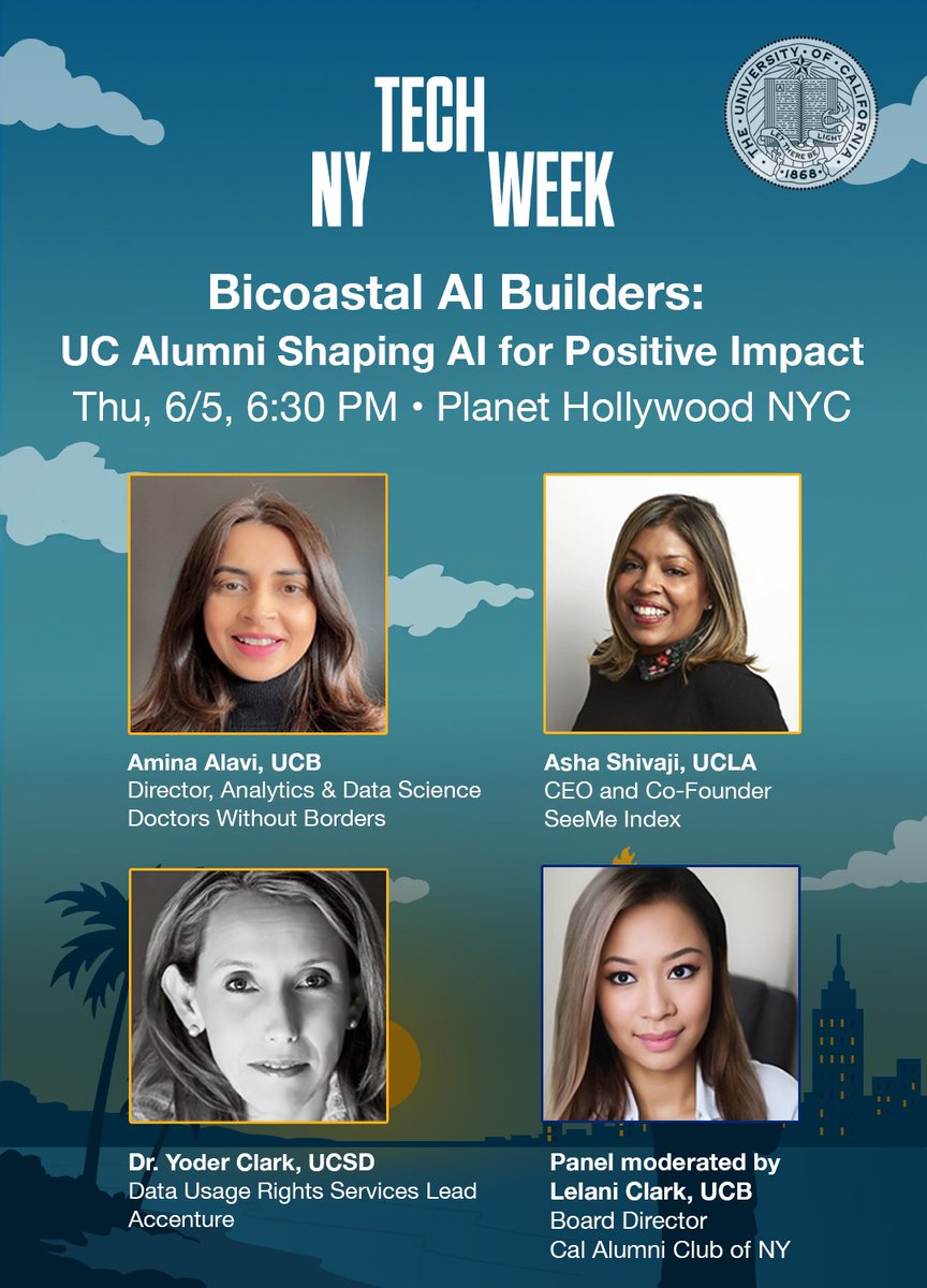 Lelani Clark (@lelanibuzz) on Twitter photo Join me <a href="/Techweek_/">Tech Week</a> for Bicoastal AI Builders where top #women #tech and #ai industry leaders from <a href="/UCBerkeley/">UC Berkeley</a> <a href="/UCLA/">UCLA</a> <a href="/UCSanDiego/">UC San Diego</a> <a href="/UofCalifornia/">University of California</a> will discuss tech innovation that advances #EthicalAI Register here partiful.com/e/joF82aH5V7QL… Join me <a href="/Techweek_/">Tech Week</a> for Bicoastal AI Builders where top #women #tech and #ai industry leaders from <a href="/UCBerkeley/">UC Berkeley</a> <a href="/UCLA/">UCLA</a> <a href="/UCSanDiego/">UC San Diego</a> <a href="/UofCalifornia/">University of California</a> will discuss tech innovation that advances #EthicalAI Register here partiful.com/e/joF82aH5V7QL…