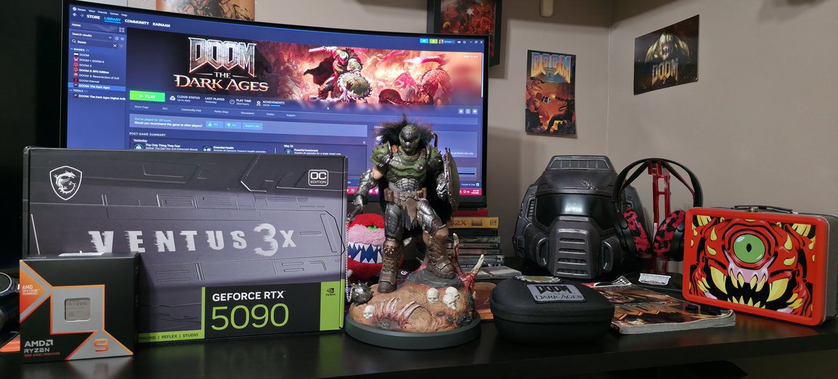 If we're doing this.....lets do it right. 😈🔥  #DOOM #rtx5090