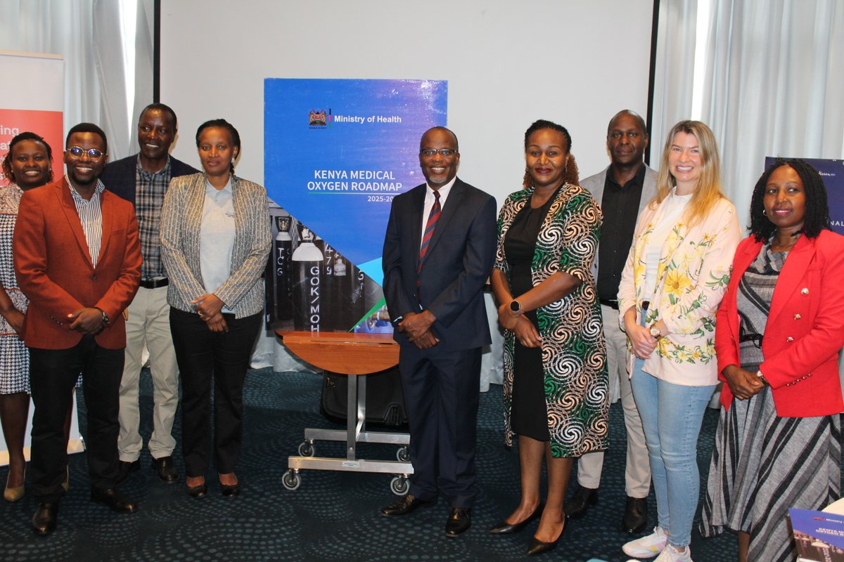 PATHtweets's tweet image. Kenya’s first #MedicalOxygen Roadmap is here! From 20,000 cylinders to trained engineers &amp;amp; cost-saving plans for liquid oxygen, it’s a game-changer.

We are proud to have supported @MOH_Kenya in this lifesaving journey.

#OxygenForAll #HealthEquity