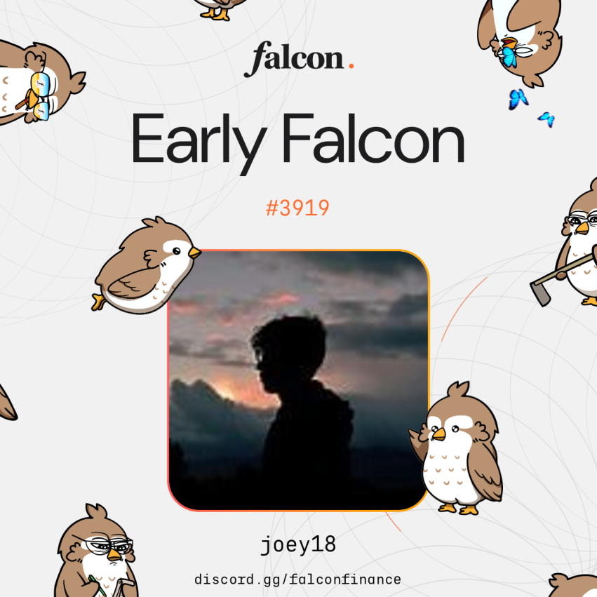 RomeoJon3's tweet photo. Claimed my Early Falcon role.

Clipped in for real yield only.

MYGA @falconfinance 🦅⛽️ https://t.co/nPRv3NAWIG