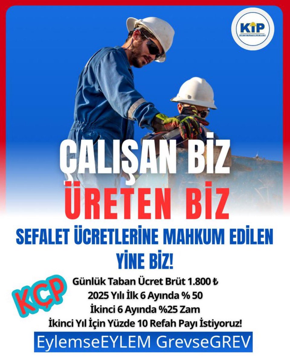 Büyük ve müreffeh bir Türkiye için çalışan Kamu işçisinin sesine kulak verin!

🌹EylemseEYLEM GrevseGREV