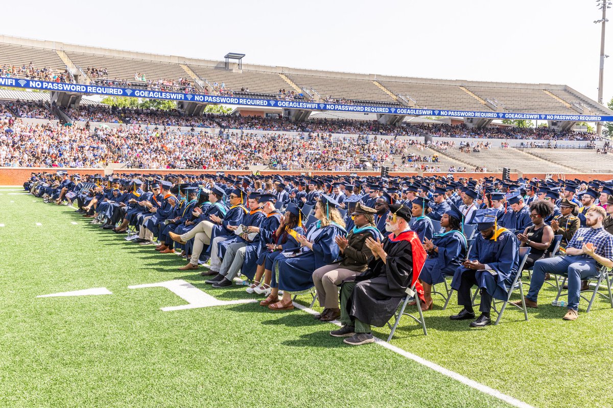 This past week, approximately 4,400 graduates from Georgia Southern’s Statesboro, Armstrong &amp; Liberty campuses received associate, baccalaureate, master's, specialist &amp; doctoral degrees in five Spring 2025 Commencement ceremonies. #GSGrad25 🎓
Details 🔗 bit.ly/3SfInwS