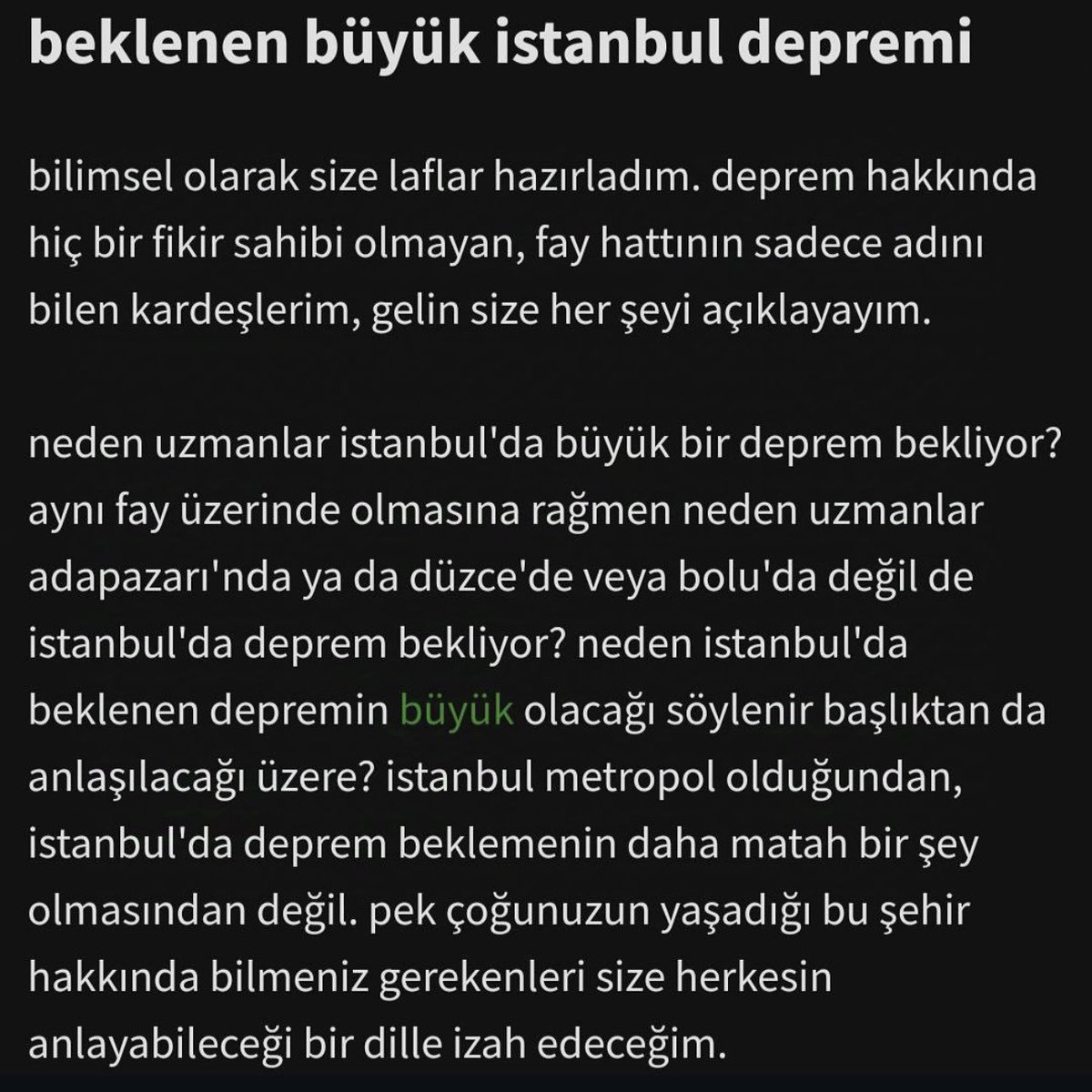 eksideneksi's tweet photo. İstanbulda neden bir deprem beklendiğini herkesin anlayacağı şekilde ve bütün detaylarıyla anlatan flood https://t.co/DGm67XXop9