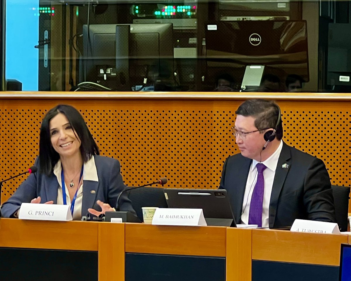 Fornea Dumitru (@forneadumitru) on Twitter photo This morning: An important event in the <a href="/Europarl_EN/">European Parliament</a> on EU-Kazakhstan relations in the field of education & culture, organized by MEP #GiusiPrinci, with the participation of HE Ambassador @MargulanBaimukhan.
#EuropeanUnion 🇪🇺
#Erasmus+
#CentralAsia 🌏
#Kazakhstan 🇰🇿 This morning: An important event in the <a href="/Europarl_EN/">European Parliament</a> on EU-Kazakhstan relations in the field of education & culture, organized by MEP #GiusiPrinci, with the participation of HE Ambassador @MargulanBaimukhan.
#EuropeanUnion 🇪🇺
#Erasmus+
#CentralAsia 🌏
#Kazakhstan 🇰🇿