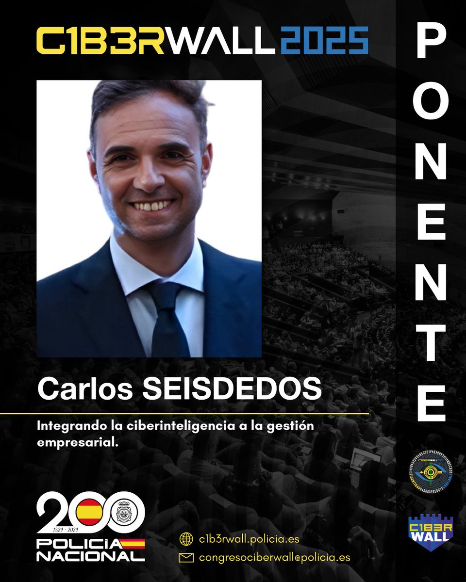 CarloSeisdedos's tweet photo. ¡Nos vemos en la @PoliciaEscuela de @policia en Ávila, en @C1b3rWall! 2025 https://t.co/dwQfRY0L98