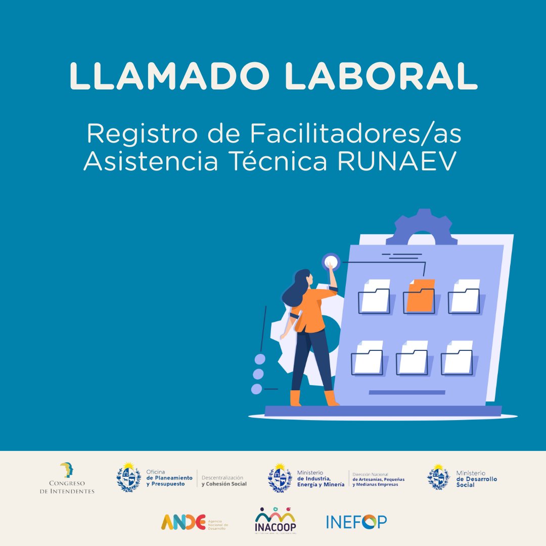 cintendentesuy's tweet photo. Registro de Facilitadores para el Programa de Acceso al Financiamiento para mipymes en el marco de Runaev https://t.co/MVjpbhcE2A https://t.co/yHKrr5ETRk